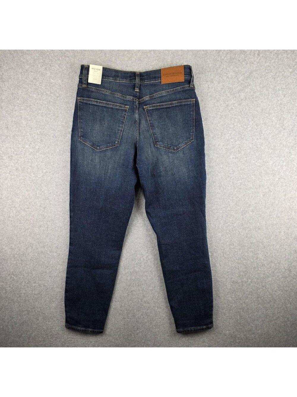 Lucky Brand Ava Mid Rise Crop Jeans Womens 10 NWT Blue Skinny Stretch Denim